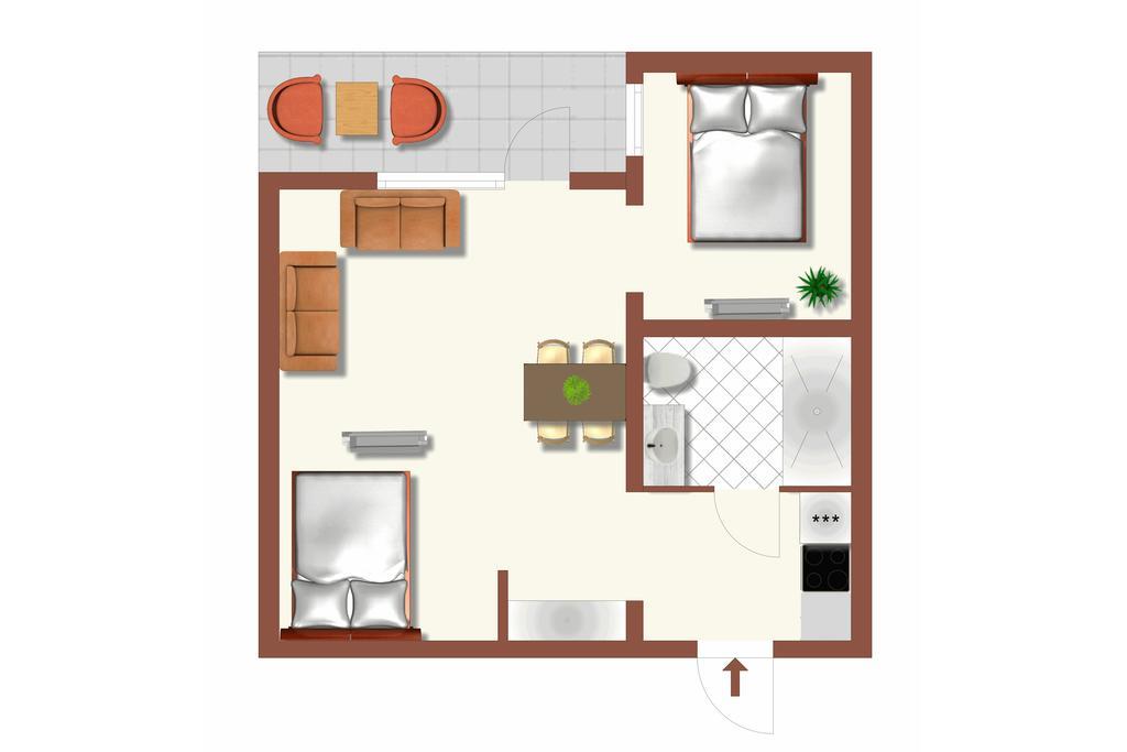 Deluxe Apartment Виена Стая снимка